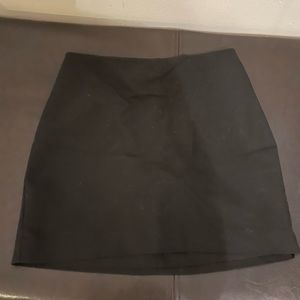 Black mini skirt